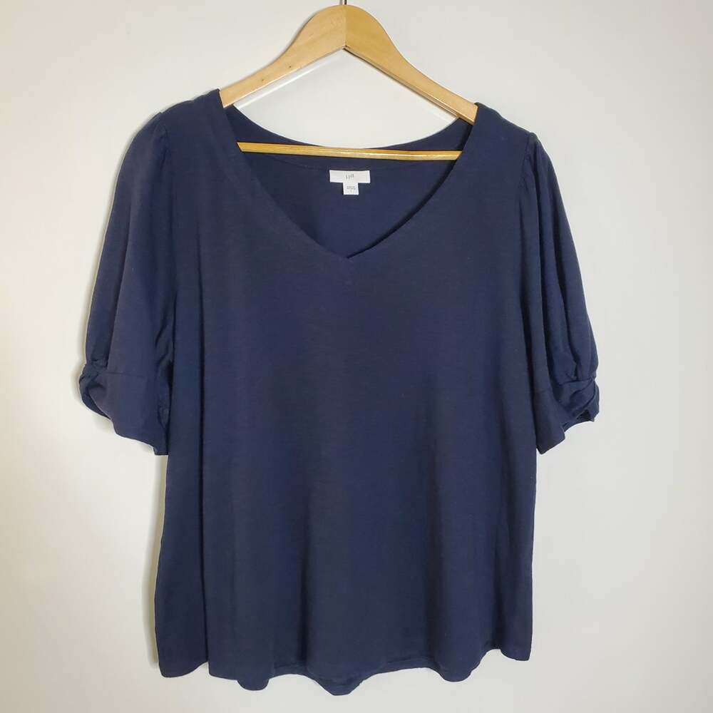 J Jill Cotton/Modal Blend Short sleeve causal t-shirt Size Large
